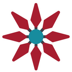 Ninja Weapon Flat Icon