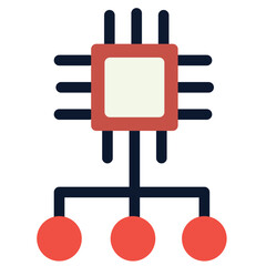 Processor Flat Icon