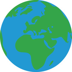 green earth globe vector image