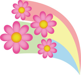 flower background vector image