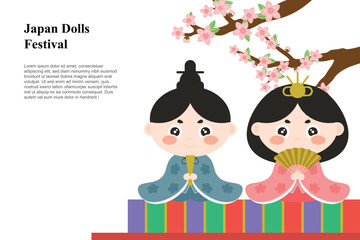 Japan Dolls Festival background.