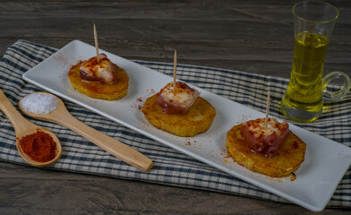 Galician octopus typical Spanish food