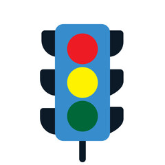 Traffic Lights Flat Icon