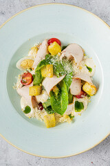 salad with chicken and pineapple