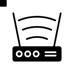 router icon solid style vector