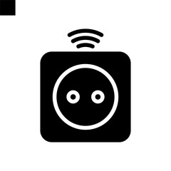socket icon solid style vector