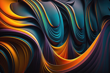 abstract background with spiral.Generative Ai