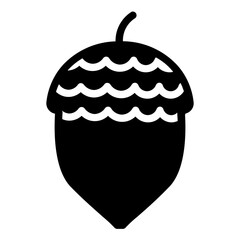 pine nuts solid icon