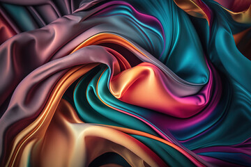 abstract background with silk.Generative Ai