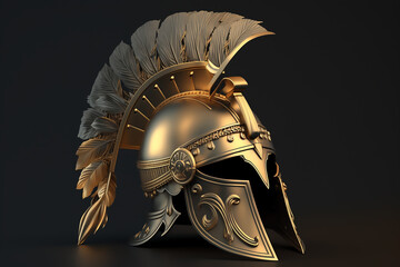 Roman helmet gold ancient original form