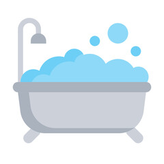 bathtub flat icon