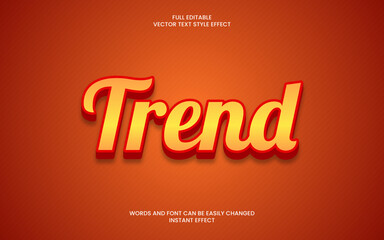 trend text effect 