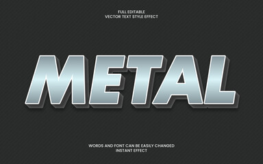 metal text effect 