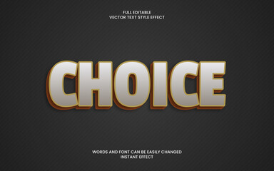 choice text effect 