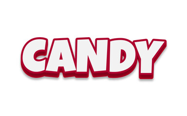 candy text effect 