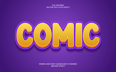 comic text effect 