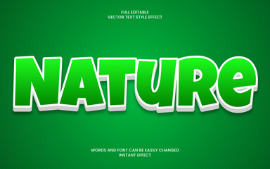 nature text effect 