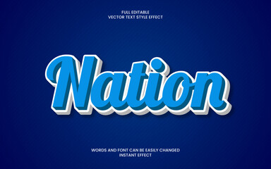 nation text effect