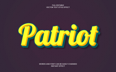 patriot text effect