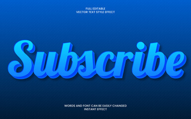 subscribe text effect