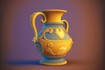 ancient jug. Generative AI
