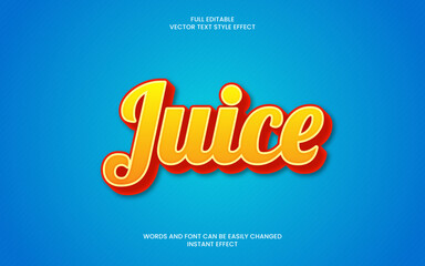 Fototapeta premium juice text effect 
