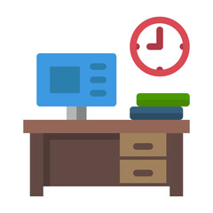 Work flat icon