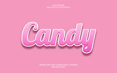 candy text effect 