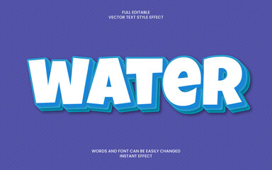 water text effect 
