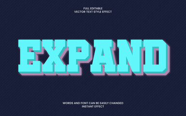 expand text effect 