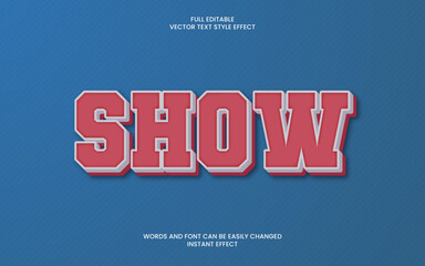 Obraz premium Show text effect 