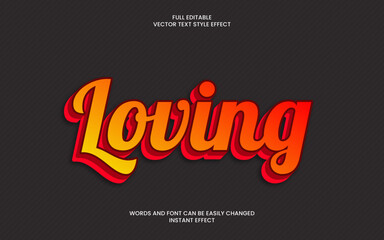 Obraz premium Loving Text Effect