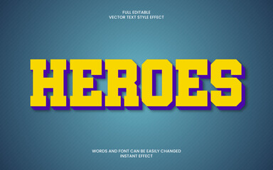 Heroes Text Effect
