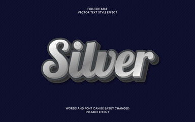Silver Text Effect
