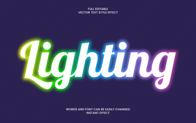 Lighting Text Effect