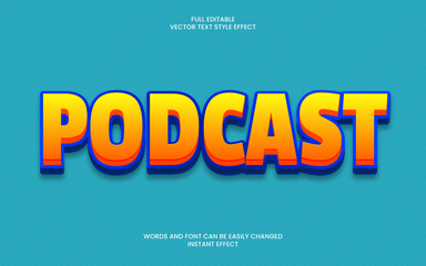 Podcast Text Effect