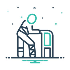 Mix icon for injured