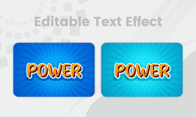 Editable 3d text effect design, typography premium editable text effect