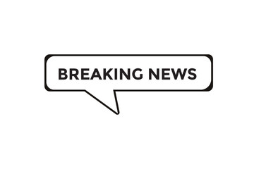 Breaking news button web banner templates. Vector Illustration
