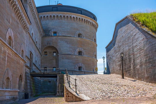 Old fortress with a tower atn the moat