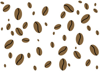 coffee beans icon isolated on white background.