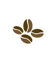 coffee beans icon isolated on white background.