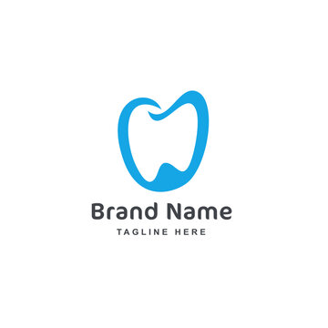 Simple dentist Logo Graphic Vector