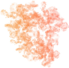  Orange Gradient Smoke Abstract Shape