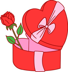 Valentine Day Surprise Rose Gift