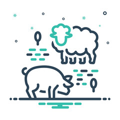 Mix icon for livestock