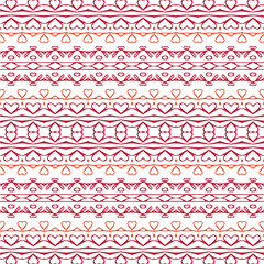 Vector geometric ornament in ethnic style. Seamless pattern with  abstract shapes, repeat tiles. Repeating pattern for decor, fabric,textile and fabric.