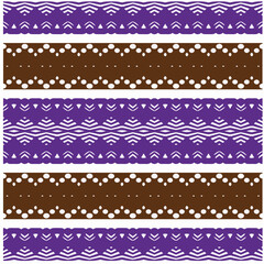 Vector geometric ornament in ethnic style. Seamless pattern with  abstract shapes, repeat tiles. Repeating pattern for decor, fabric,textile and fabric.