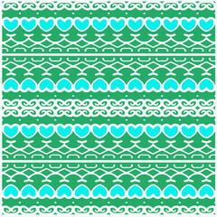 Vector geometric ornament in ethnic style. Seamless pattern with  abstract shapes, repeat tiles. Repeating pattern for decor, fabric,textile and fabric.