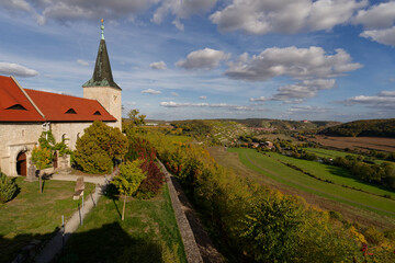 Das ehemalige Benediktinerkloster im Weinort Zscheiplitz einem Ortsteil von Freyburg/Unstrut,...